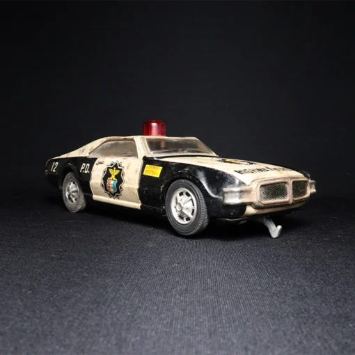 highway patrol tin toy car III side view 3