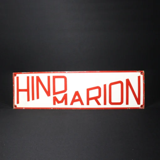 hind marion advertising signboard front view