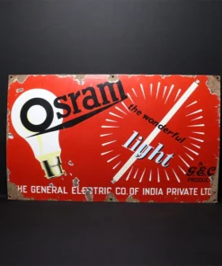 osram bulb advertising signboard front view