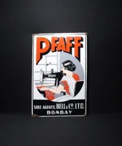 pfaff sewing machine advertising signboard front view