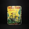 robin hood cycle advertising signboard front view