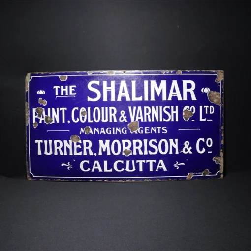 shalimar paint & varnish advertising signboard front view