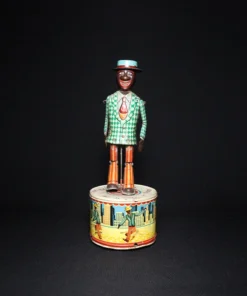 signal man tin toy front view