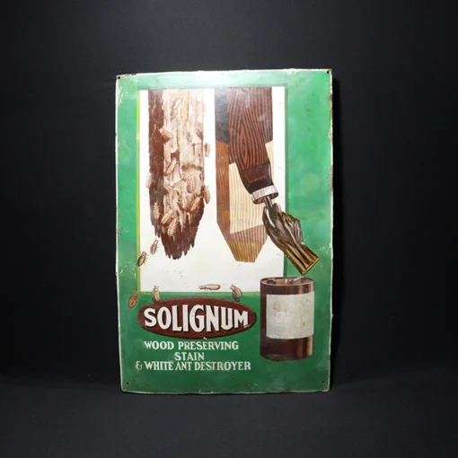 solignum advertising signboard front view