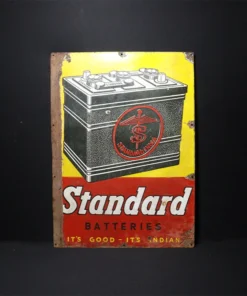 standard batteries advertising signboard front view
