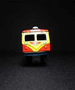 super express tin toy train back view