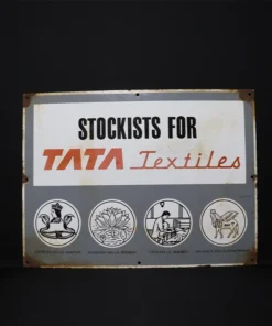 tata textile advertising signboard front view