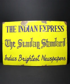 the indian express advertising signboard front view