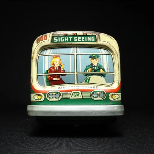 tin toy bus III front view