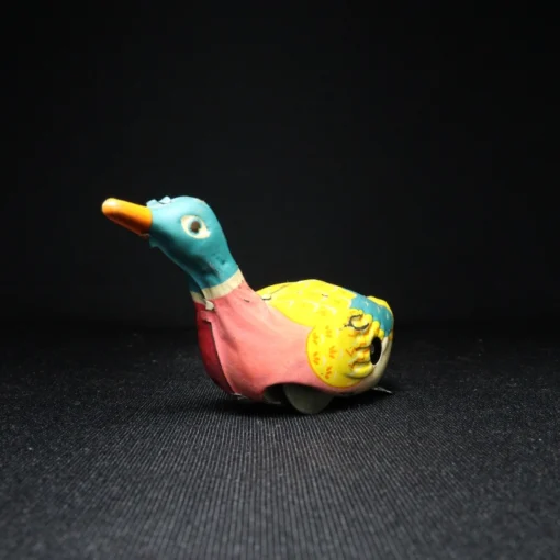 duck tin toy side view 1