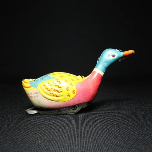 duck tin toy side view 4