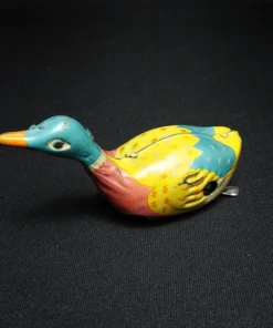 duck tin toy top view