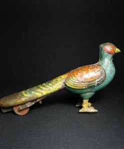 peacock tin toy side view 4