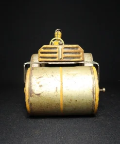tin toy road roller front view
