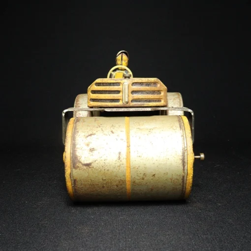 tin toy road roller front view