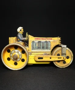 tin toy road roller side view 4