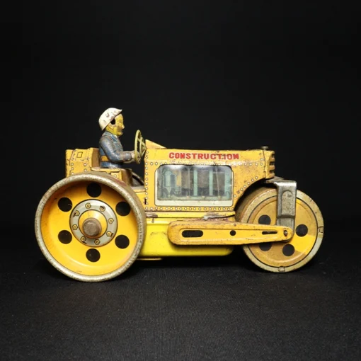 tin toy road roller side view 4