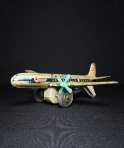 tin toy airplane side view 1