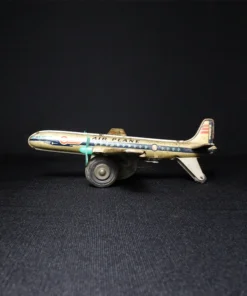 tin toy airplane side view 2