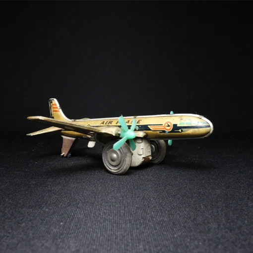 tin toy airplane side view 3