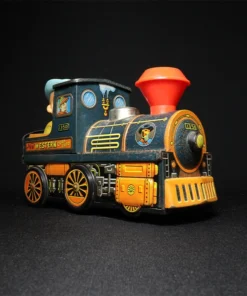 tin toy train engine side view 3