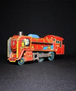 train engine tin toy side view 1