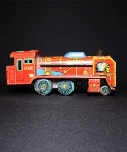 train engine tin toy side view 4