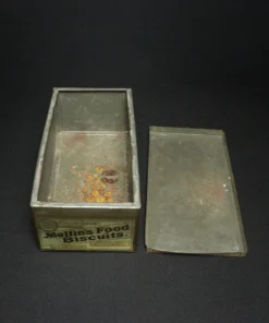 mellins food biscuit tin box open view