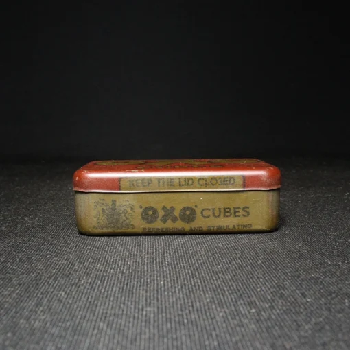 oxo cubes tin box side view 1