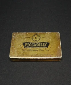 piccadilly cigarettes tin box top view