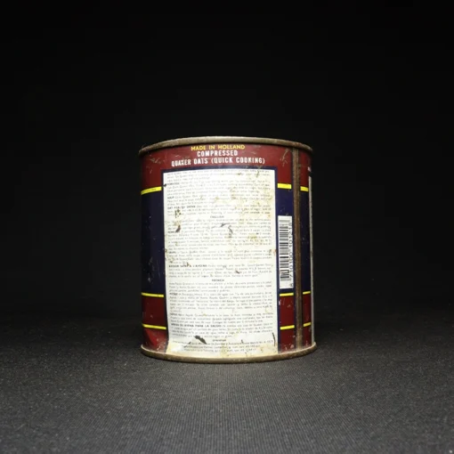 quaker oats tin can side view 2
