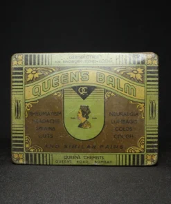 queens balm tin box front view