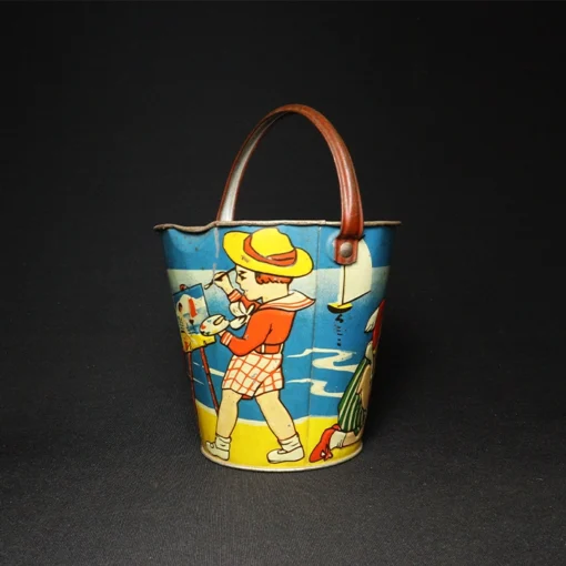 seaside sand pail bucket collectible side view 2