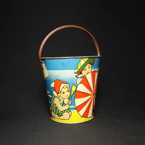 seaside sand pail bucket collectible side view 3