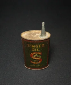 singer oil tin can top view