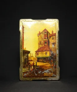 the old curiosity shop tin box front view