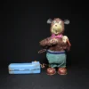 bear engine tin toy front view