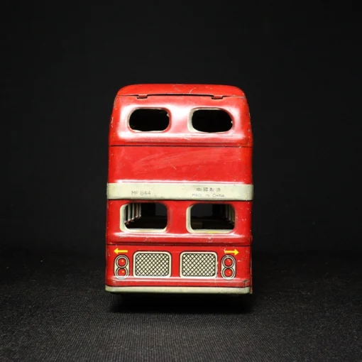 tin toy bus IV back view