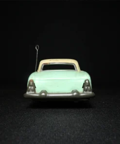 tin toy car taxi back view