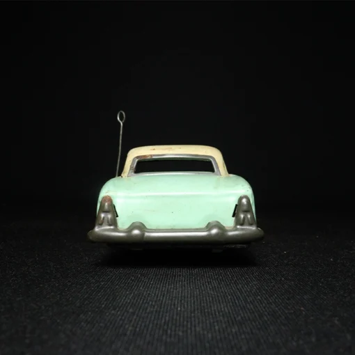 tin toy car taxi back view
