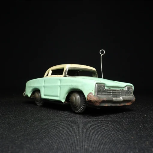 tin toy car taxi side view 2