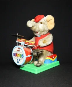 tin toy drummer elephant side view 1