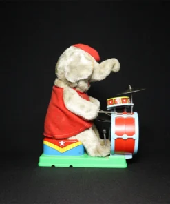 tin toy drummer elephant side view 4