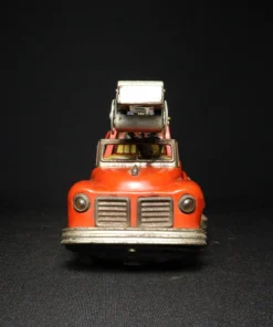 fire brigade truck tin toy front view