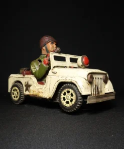 tin toy military jeep side view 3