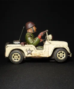 tin toy military jeep side view 4