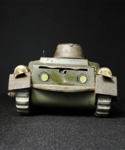 tin toy military tank II back view