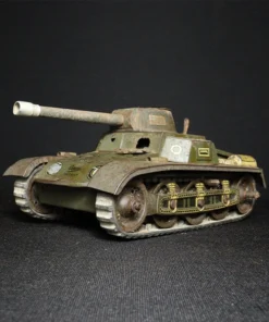 tin toy military tank II side view 1