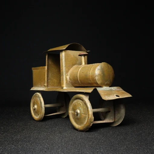 tin toy model train engine side view 2