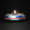 tin toy space ship II front view